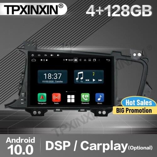 128G Apple Carplay Car Radio 2 Din Stereo Receiver Android For Kia K5 Optima 2014 IPS DSP GPS Navigation Player Audio Head Unit