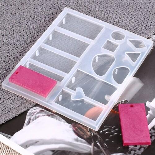 14.7*12.4cm For 13 Designs Cabochon Silicone Mold Cake Tool Mould For Resin Jewelry Making DIY Craft Cake Tool