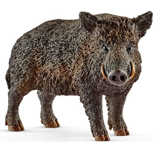 2.8inch Simulation Animal Toys Wild Life Wild Boar Figurine PVC Figures Wild Boar Model Action Figure Toys Figurine Dolls 14783