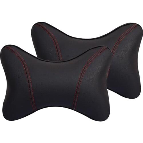 2 pcs car seat headrest neck rest cushion Tavel pillow Head rest Pad Head Support Cushion Pp Cotton Filling bone shaped