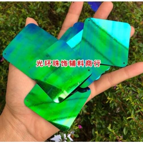 A8 Sewing supplies 50mm square fillet Sequin wedding mall layout materials transparent color plating seven color beads scattered