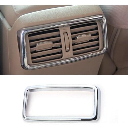 ABS Chrome For Nissan X-TRAIL T32 Rogue 2014 2015 2016 2017 2018 Car Accessories Rear Air Condition Vent Cover Frame Trim 1Pcs
