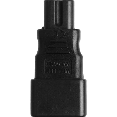 IEC 320 Kettle 3-Pin C14 Male To C7 Female Power Converter Adapter Plug-Socket