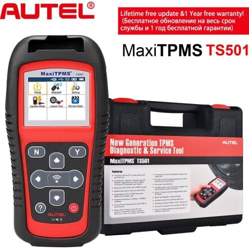 Autel MaxiTPMS TS501 OBD2 Scanner TPMS Relearn Service Car Diagnostic Scan Tool TPMS DTC OBDII Code Reader Program MX-Sensor