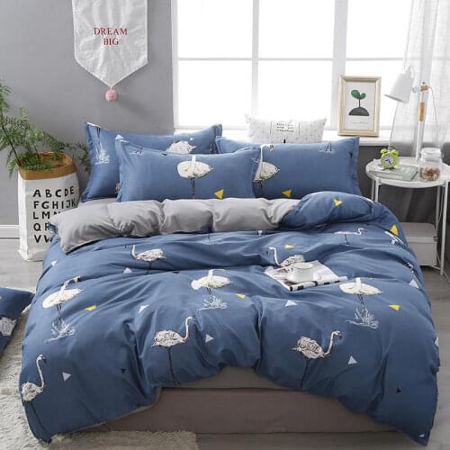 White crane feather quilt cover 200x200/240x220 quilt cover single and double full-size 3-pcs set, bedding set, bedspread