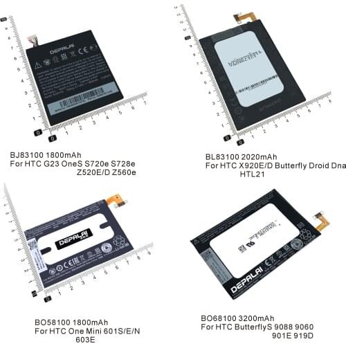 BJ83100 BL83100 BO58100 BO68100 Battery For HTC One Mini 601S ButterflyS 9088 9060 901 G23 S720e Z520 S728e X920e batteries