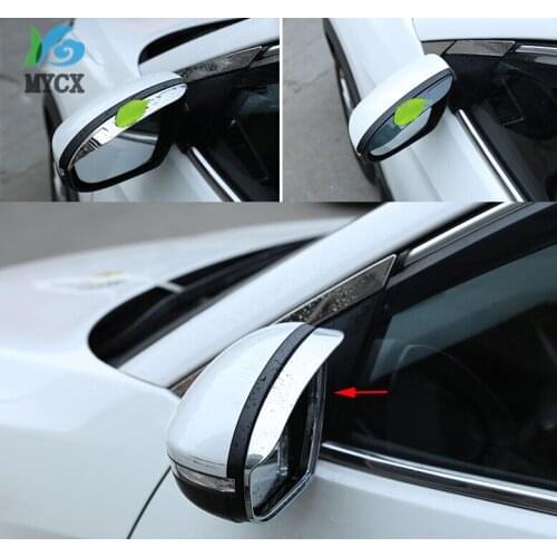 Rear View Side Mirror Visor Rain Visor Trims For Hyundai Tucson 2015 2016 2017 2018 Accessories 2pcs