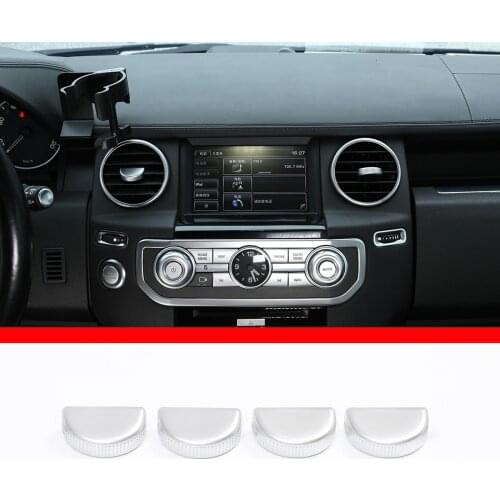 For Land Rover Discovery 3 Discovery 4 LR3 4 Car styling ABS Chrome Car Air Outlet Adjusting Rod Cover Stickers Car Accessories