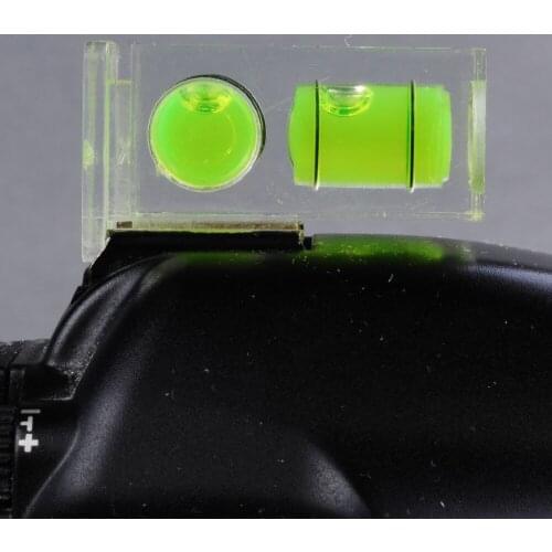 Double Dual 2 Axis Spirit Level Gradienter on Camera Hot Shoe for Canon Nikon Pentax DSLR