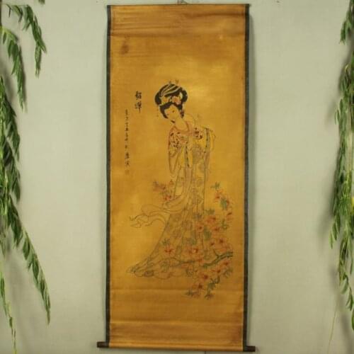 China Antique collection Boutique Calligraphy and painting the Diao Chan diagram