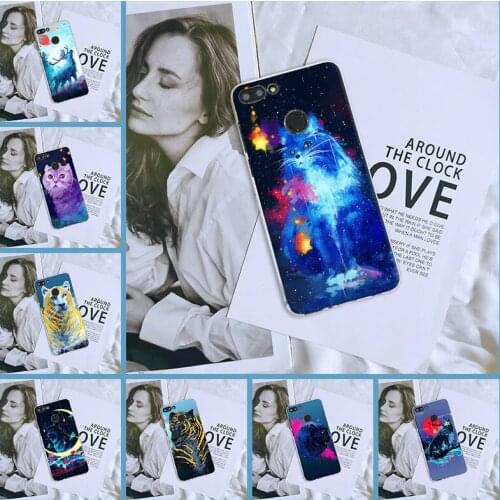 Cool Animal Wolf Back Cover For Huawei Y5 Y6 Y7 Prime 2018 Y9 2019 Soft Silicone Phone Case For Huawei Y3 Y5 Y6 II Y7 2017 Pro