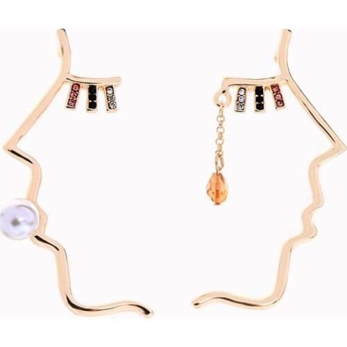 New Arrival Drop Earring Simple Design Glass Acrylic Crystal Face Earring For Women Handmade Appointment Gift Earring