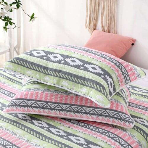 Pillow towel gauze six-layer jacquard Japanese style thickening new adult children tassel cotton non-slip student pillow towel