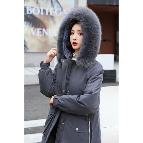 Casual Loose Winter Parkas 2021 New Cotton Jacket Women For Elegant Coats Fashion Fur Collar Chinese Style Jackets Y307