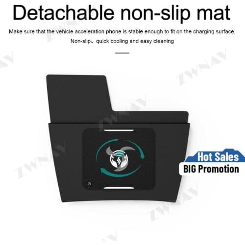 QI car Infrared wireless charger For Ford Focus 2018 -2019 Infrared Fast Wireless Charging Car Phone Holder for iphone/Samsung