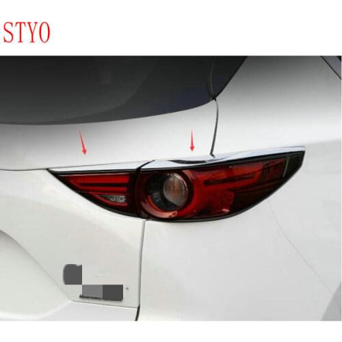 STYO Car ABS Exterior Chromium Rear Light Tail Lamp Cover Trim For Mazdas CX-5 CX5 2nd Gen. 2017 2018