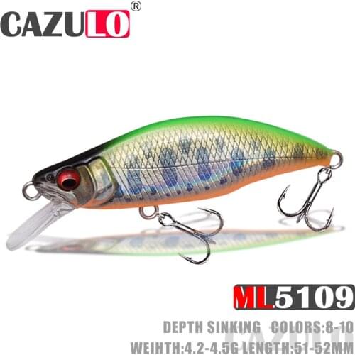 Sinking Minnow Fishing Lure Accesorios Iscas Artificiais Weights 4.2-4.5g Bait Wobblers Trolling De Pesca Pike Fish Goods Leurre