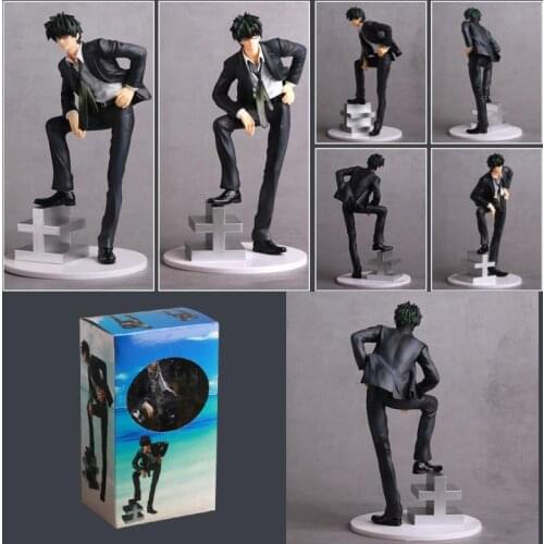 15cm GINTAMA Hijikata Toushirou Action Figure Anime Suit Wear Glasses PVC Raise Leg Collection Model Dolls Toys for Boys Gifts