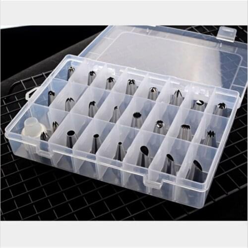 24Pcs/Set Cream Cake Decorating Tip Sets Various Sizes Stainless Steel Bakery And Pastry Tools Icing Piping Nozzles Repeated Use