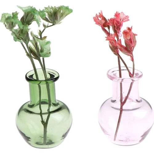 6 Styles for Dollhouse Furniture Miniatures Blue Glass Jug Glass Pot Vase 1/12 Scale Kitchen Toy