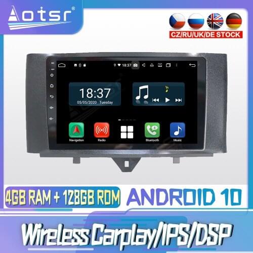 Android 10 PX6 128G For BENZ SMART 2011 2015 Carplay DVD GPS Navigation Auto Radio Stereo Video Multimedia Player HeadUnit 2din