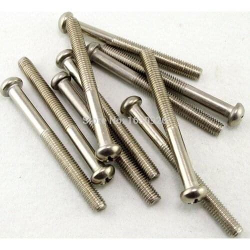 Free shipping 50 pieces Metric M5*80mm Stainless steel Cross Recessed Pan Head Screws