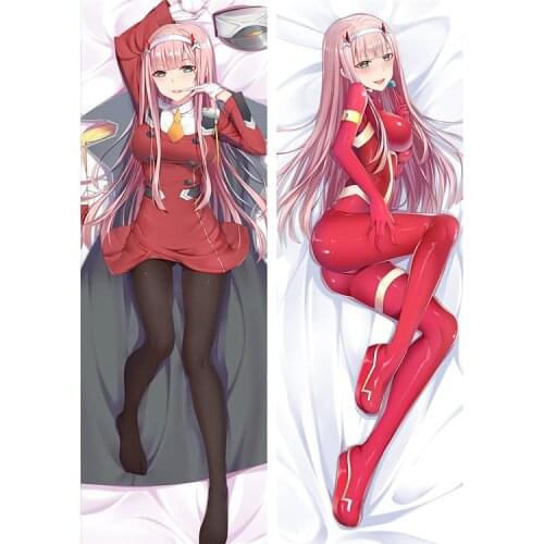 Cute Anime DARLING in the FRANXX Zero Two Pillow Cover Dakimakura Case Sexy Girl 3D Double-sided Bedding Hugging Body Pil