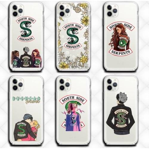 TV Riverdale Snakes From the South Phone Case Clear for iphone 12 11 Pro max mini XS 8 7 6 6S Plus X 5S SE 2020 XR cover