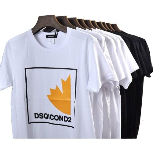 DSQICOND2 Cotton Men Tees Short Sleeves T-Shirts ICON print t shirt women casual cool summer t-shirt women short sleeve Tshirt