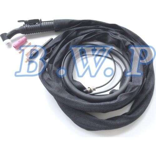 Flex TIG Welding Torch WP-26F Gas Power Integrated 4M 12Feet Welder Gun M16*1.5 Hose Nut 2P Air Socket