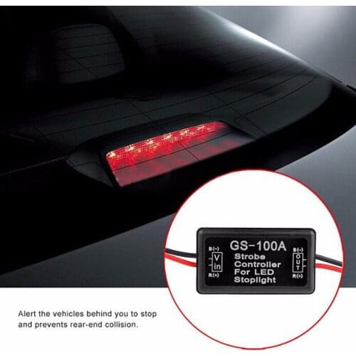 GS-100A Flash Strobe Controller Flasher Module for Car LED Brake Stop Light Lamp 12V