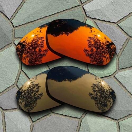 Red Orange&Bronze Copper Sunglasses Polarized Replacement Lenses for Oakley Blender