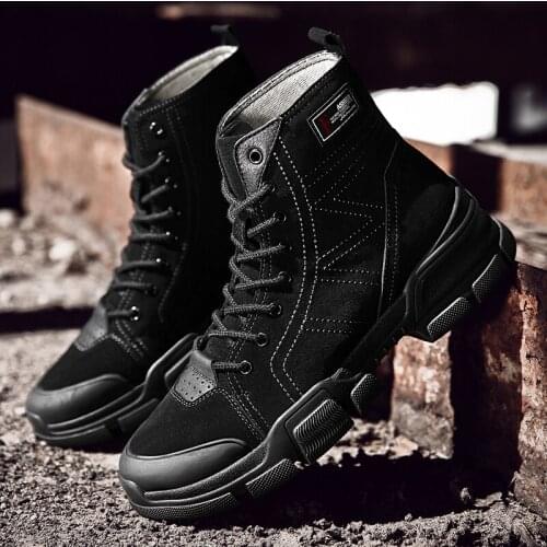 Hot sale winter boots men warm snow fur leather high quality black waterproof shoes work construction 39 outdoor steel toe sneak