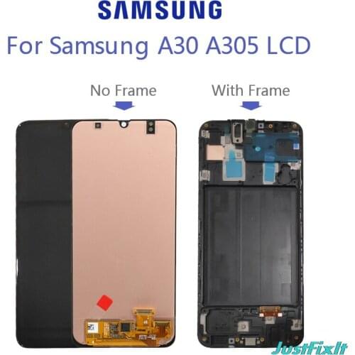 Original 100% For Samsung galaxy A30 SM-A305F A305A A305 LCD Display Touch Screen Digitizer Assembly +Tool