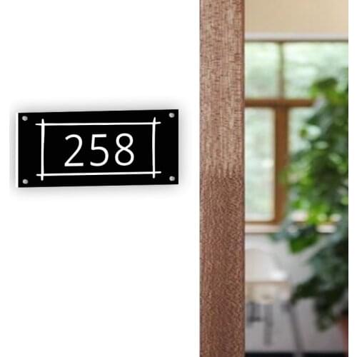 Custom Address Sign 3D Modern Acrylic Home Door House Number Plate Outdoor Plaque Street Name We Buy Houses Sign House Numbers