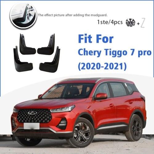 Mudguard For Chery Tiggo 7 pro 2020-2021 Front Rear 4pcs Mudflaps Mudguards Car Accessories Auto Styline Splash Guard Fender