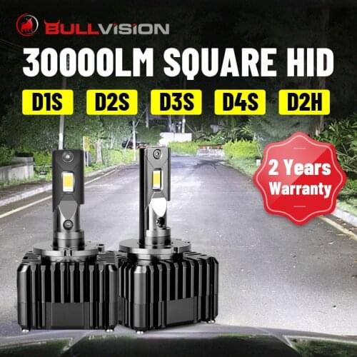 Bullvision D1S LED Headlights 30000LM CSP HID D2S D3S D4S D5S D8S D1R D2R D3R D4R 6000K Canbus Error Free High Beam Low Beam