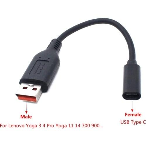 USB Type C PD Charging Cable Dc Power Adapter Plug Converter for Lenovo Yoga 3 4 Pro Yoga 700S 900S Miix 700 710 Miix2-11 Laptop