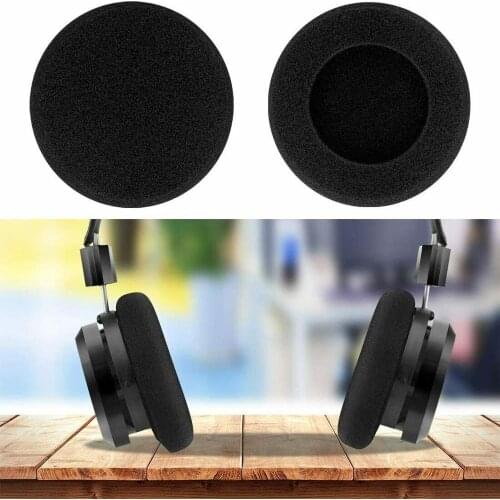 10 Pcs Soft Sponge Headphone Replacement Ear Pads Anti Slip Sponge Earpad Foam Pad Sponge Cap Replacement Cover 50mm