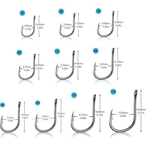 100Pcs Tube Pay Isini 3-12 snooker fishing hook boxed with holes They are suitable for lake, river, ocean, sea or fish pond