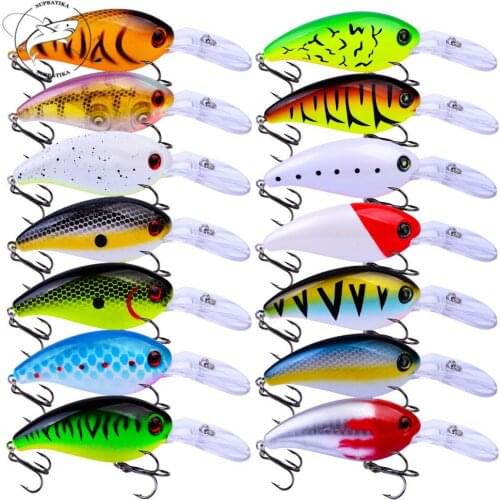 14pcs Set Top-water Plastic Hard Bait Rattle Wobbler 100mm 14.5g Crankbait Fishing Lures Saltwater Steel Hook Artificial Baits