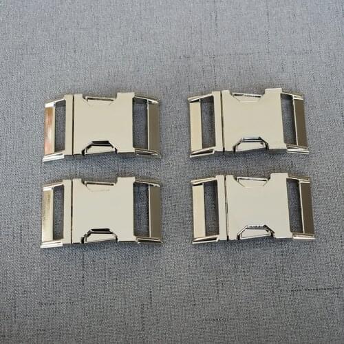 20 Pieces Silver 25mm Quick Release Metal Buckle Accessories Backpack Buckles Dog Collar Safety Clasp