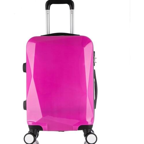 2021 Colorful shiny luggage pink