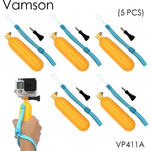 Vamson for Gopro Accessories Floaty Bobber Floating Waterproof Monopod selfie stick For GoPro Hero 5 4 3+Xiaomi yi VP411A