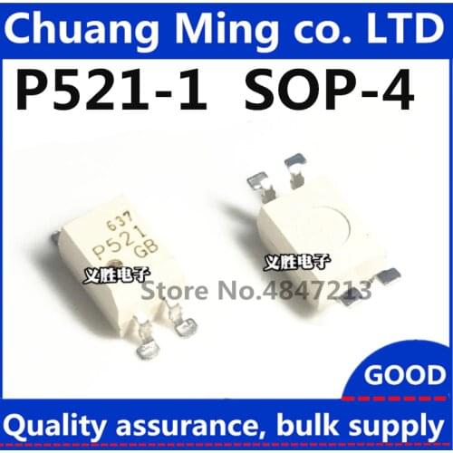 Free Shipping 100pcs/lot TLP521-1GB SOP4 TLP521-1 SOP TLP521 P521-GB P521 SMD new and original IC SOP-4