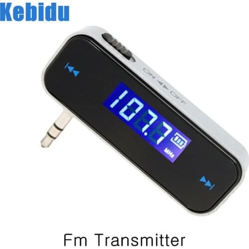 Wireless 3.5mm Music Audio FM Transmitter In-car Transmitter car mp3 Transmitter For iPhone 4 5 6 6S Plus Samsung iPad FM radio