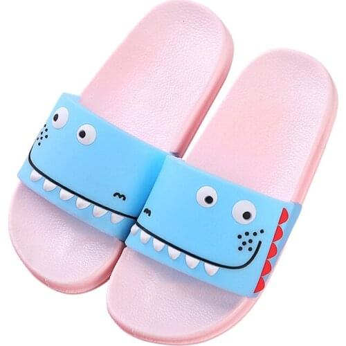 Bobora 2021 Rainbow Slippers For Boys Girls New Summer Kids Beach Shoes Baby Soft Indoor Slippers Children 111