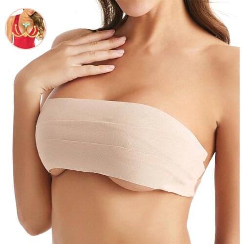 Breasts Gathered Women Push Up Bras For Self Adhesive Stickers Strapless Breast Tape With Dress Invisible Bra Seamless Backless