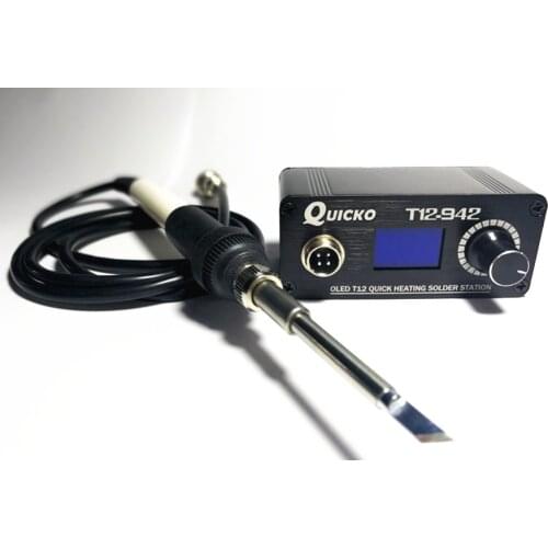 MINI T12 STC OLED Digital soldering station 942 electronic soder iron with 9501 handle power adpater 24V3A Welding tools