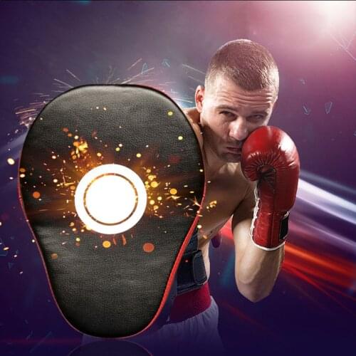 Curved Boxing Muay Thai Hand Target Sanda Training Thickened Earthquake-resistant Curved Baffle PU Five-finger Hand Target
